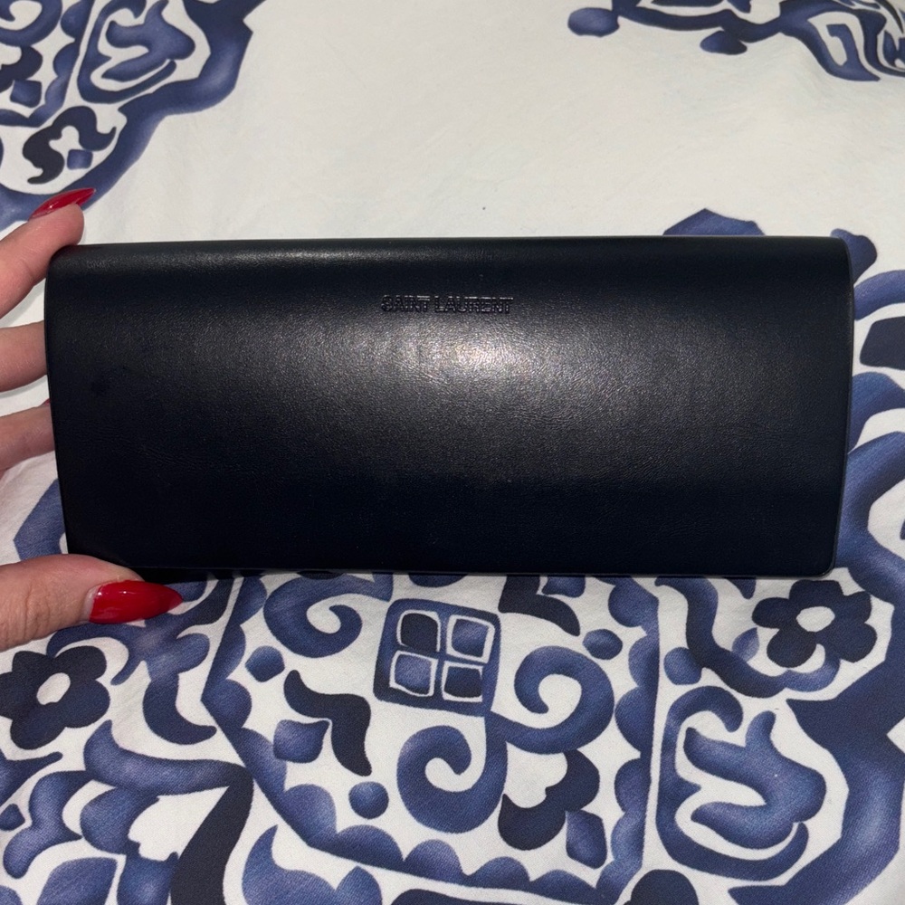 Black Leather Clutch